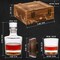 homia Whiskey Gift Set 14 pcs Whiskey Bottle and Old Fashioned Glasses 2 pcs Cocktail Smoker in Wodden Box with Wood Chips Whickey Stones 6 pcs included Gift for Men (Torch Not included)